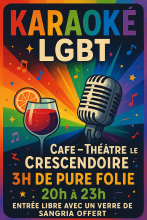 Karaoké LGBT au Café-Théâtre Le Crescendo