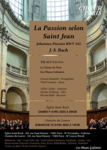 La Passion selon Saint Jean de J.S. Bach