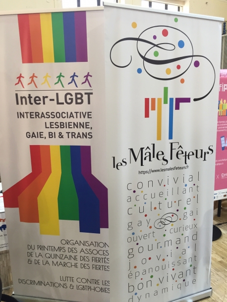 18ème Printemps des Assoces kakémono Les Mâles Fêteurs et Inter-LGBT