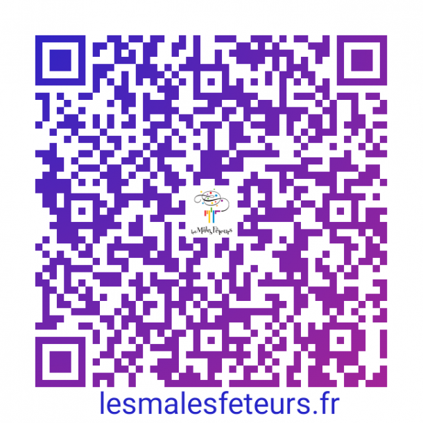 QR-Code Carte de Visite Les Mâles Fêteurs